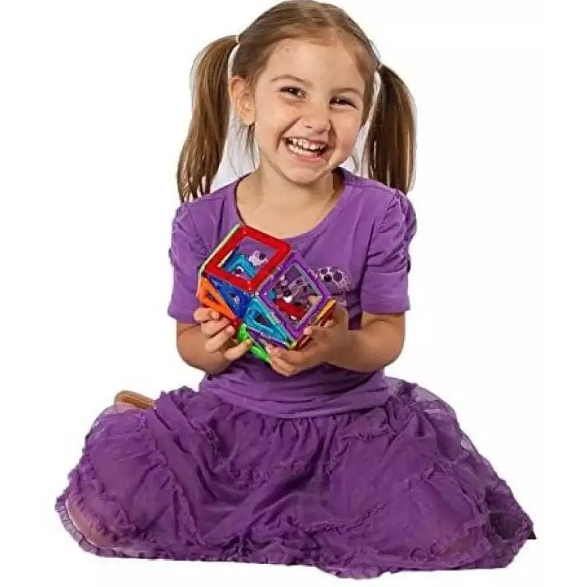 30Pcs Magnetic Sheet With Colorful Blocks & Puzzle Box