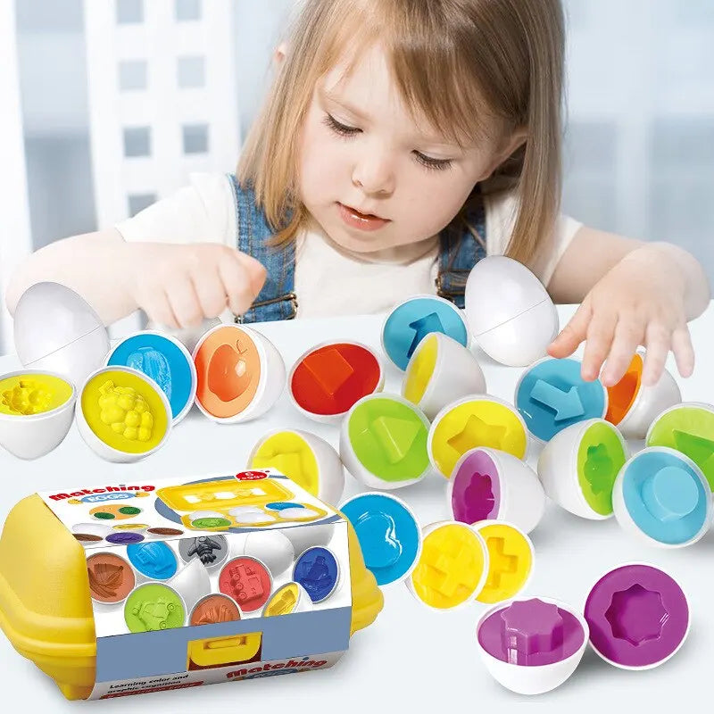 6 Pcs Smart Shape Matching Eggs Toys For Kids The Toy Factory