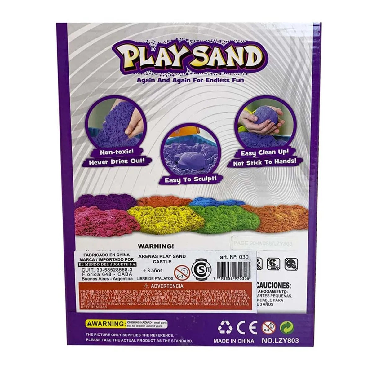 Funny Castle Magic Play Sand Set with Castle Molds