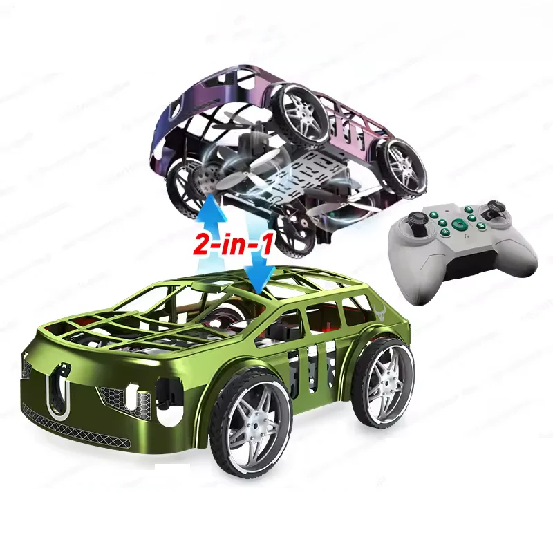 Remote Control Flying Car and Drone 2-IN-1 Land & Air Dual-Mode RC Car