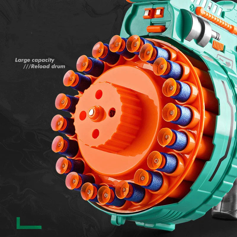 Blast Soft Bullet Toy Gun | Automatic Drum Gun