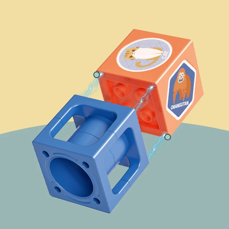 STEM Magic Magnet Blocks | Magnetic Square Run Set
