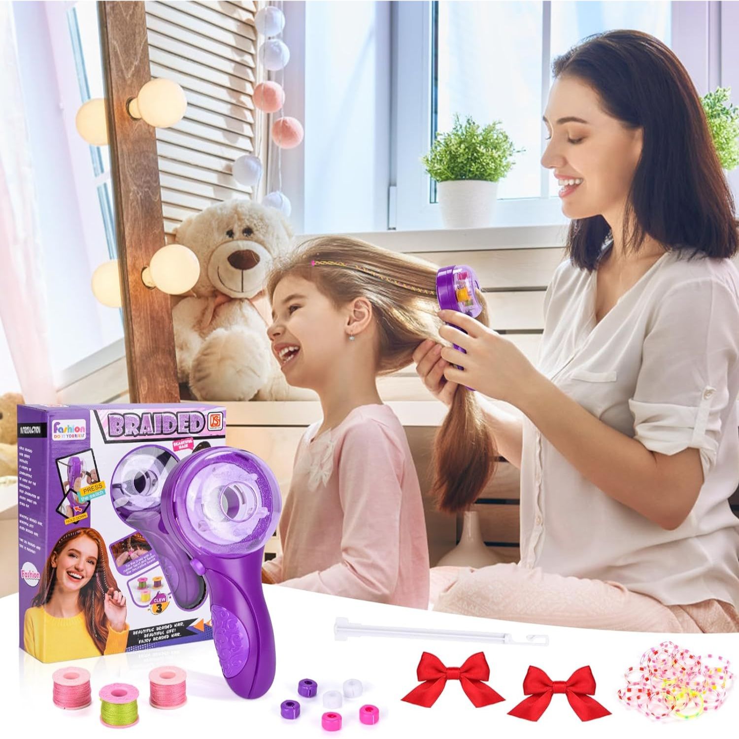 Braided | Electric Automatic Hair Braider | Portable Electric Hair Beading DIY Kit