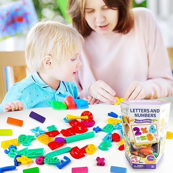 Letters & Numbers Playdough Set | Fun and Educational Play for Kids