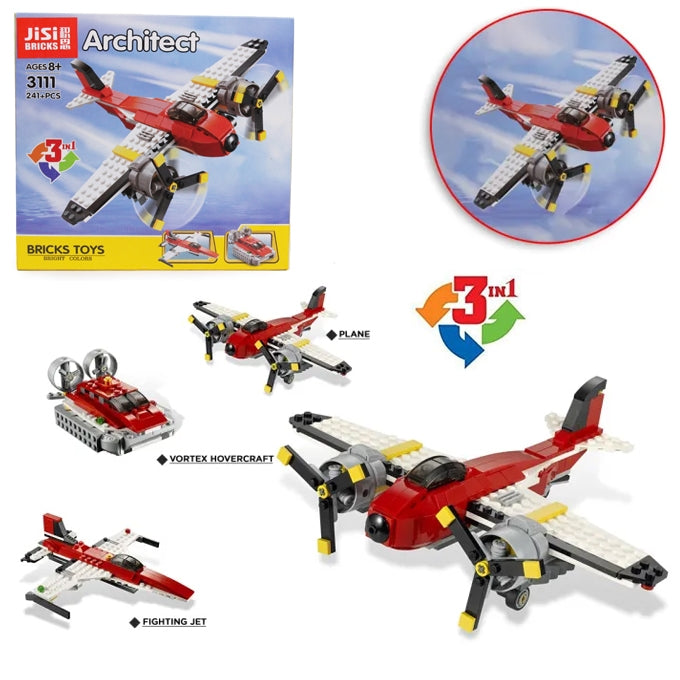 Jisi 3-in-1 Propeller Adventures Building Block Set