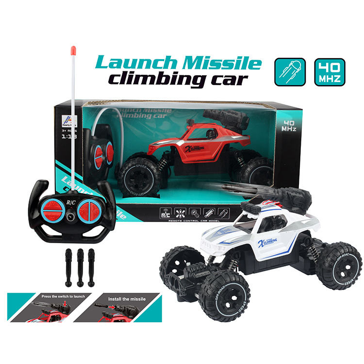 Spray Type & Launch Missile Remote Control Climbing Car | 1-18 Scale Rock Crawler Climbing Car