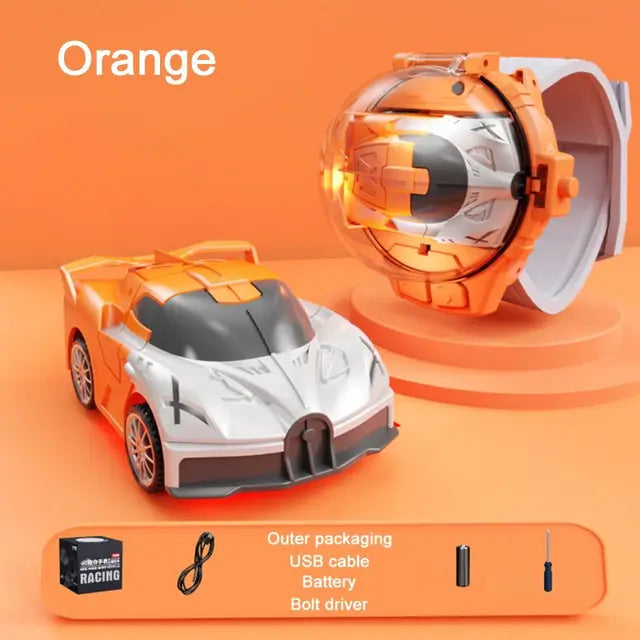 Alloy Mini Racing Car Bugatti | Car Band | Control From Hand Watch