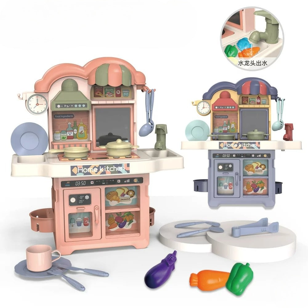 Multifunctional Happy Baby Role-Playing Kitchen Set | Water Sink Faucet With 25+ Accessories