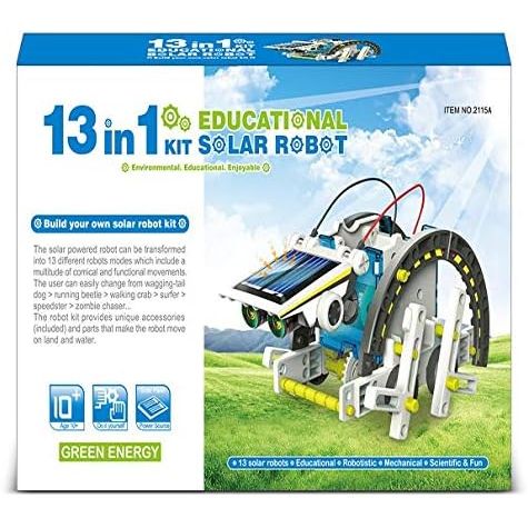 13-in-1 DIY Alloy Solar Robot Kit For Kids