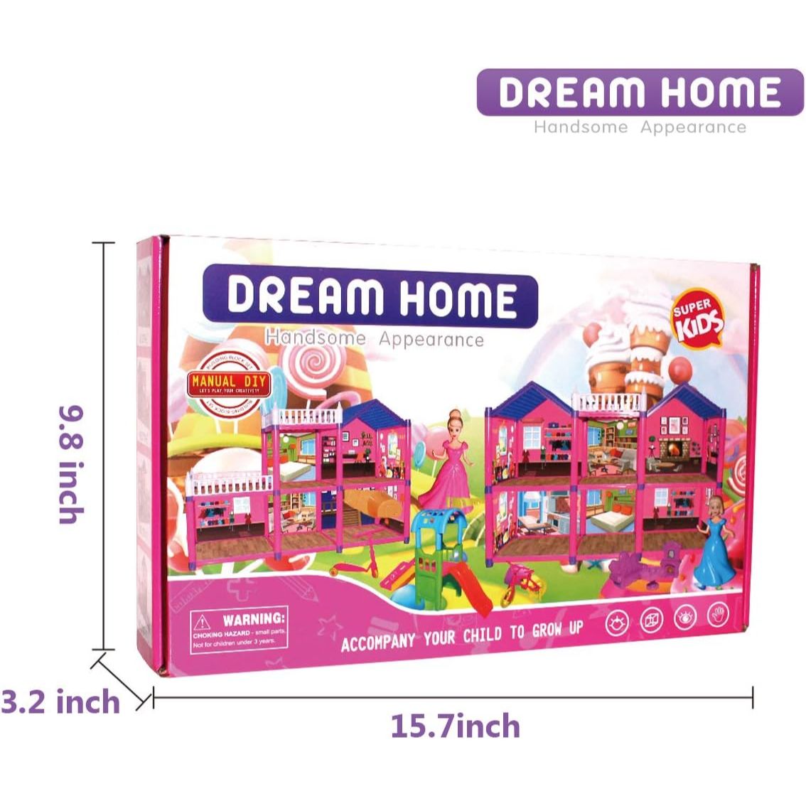 Dream Home Super Kids | Toy House With Princess Dolls