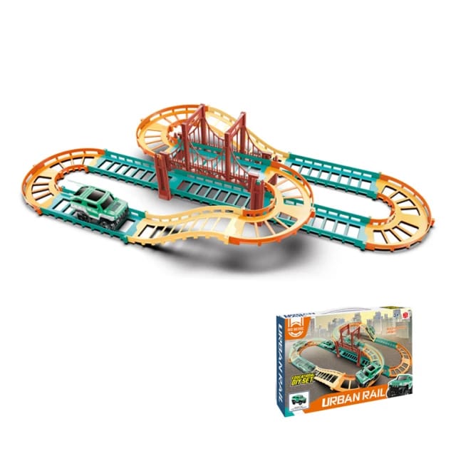 DIY Urban Rail Educational Track Set | Rail Track With Toy Truck