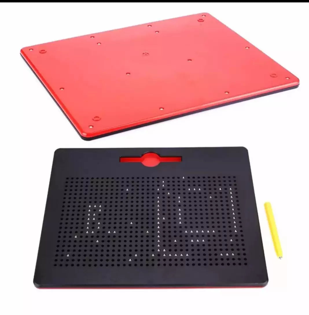 Magnetic Board | Magnetic Drawing Balls & Pen | Pixel Art Fun