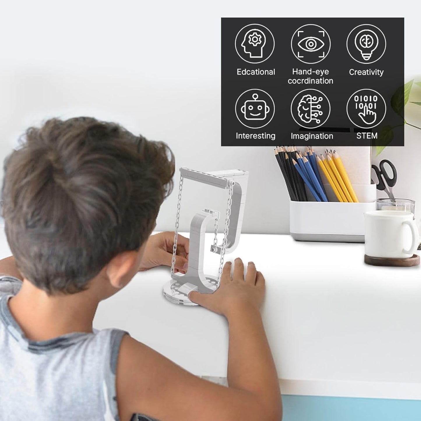 56Pcs Die-Cast Suspension Frame Box | DIY Tensegrity Sculpture Building Block kit