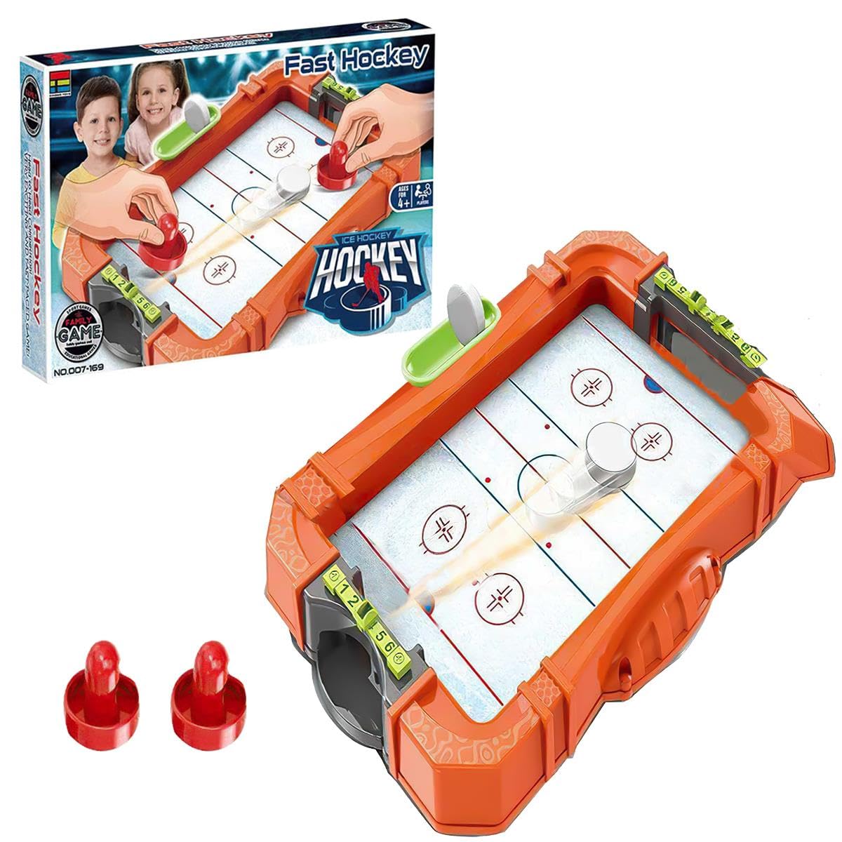 Compact Tabletop Ice Hockey Board Game