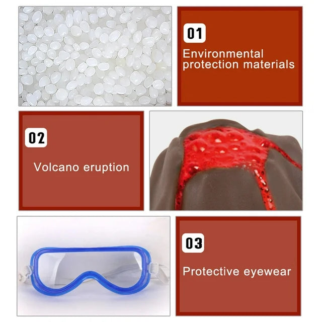 Volcano DIY Experimental Device Eruption | DIY Toy For Kids