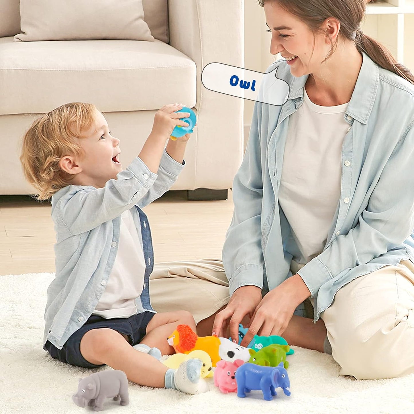 Chu Chu Soft Rubber Bath Toys Animals For Baby