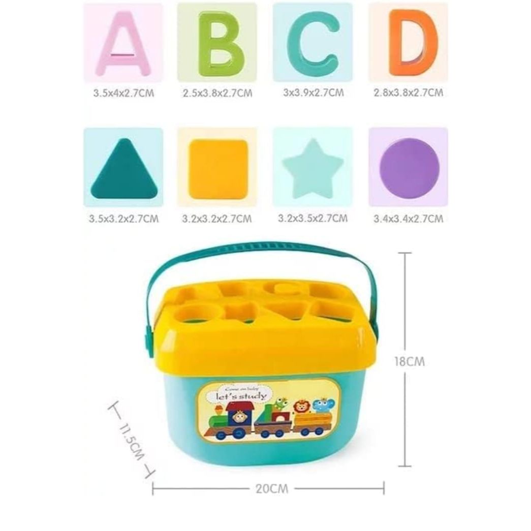 Bucket Kids Playing Toy Box | Shape Guessing Game