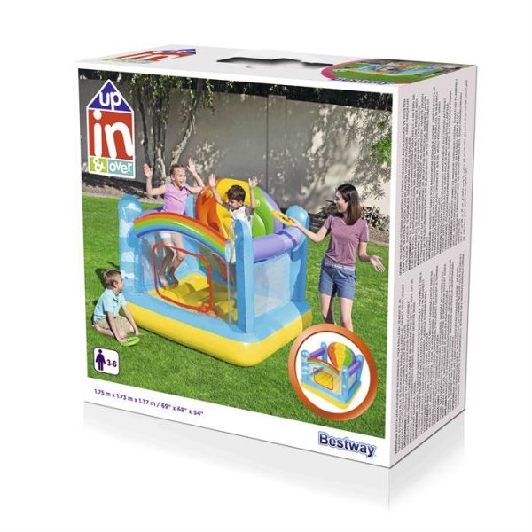 Bestway Inflatable Jumping Balloon Bouncer Gym For Kids 5ft 9in x 5ft 8in x 4ft 6in
