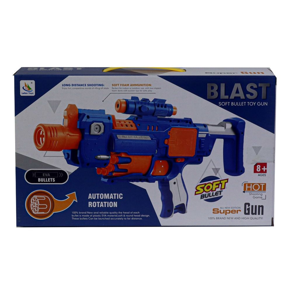 Automatic Soft Bullet Toy Gun | BLAST Super Electric Gun With Target