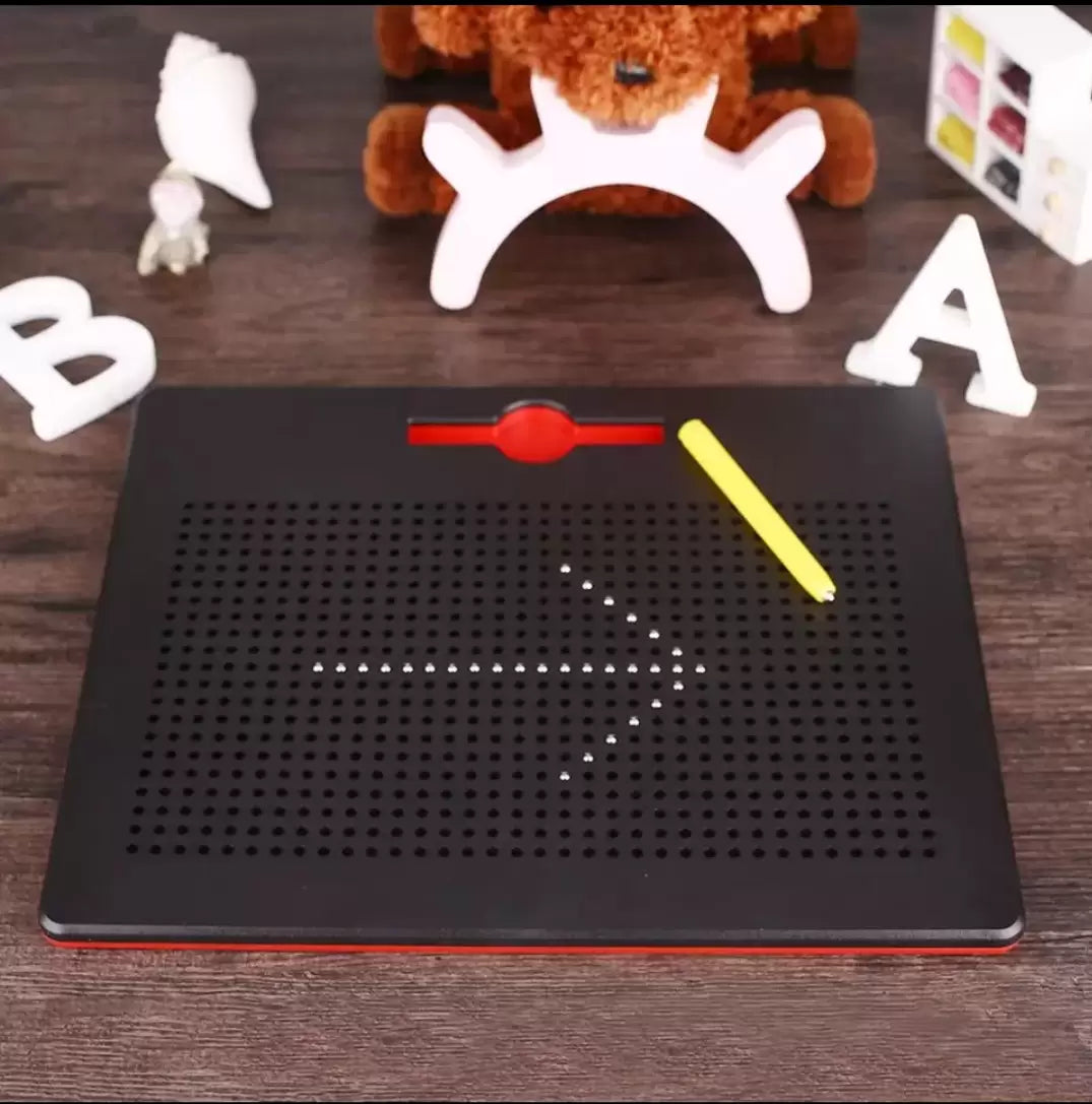 Magnetic Board | Magnetic Drawing Balls & Pen | Pixel Art Fun