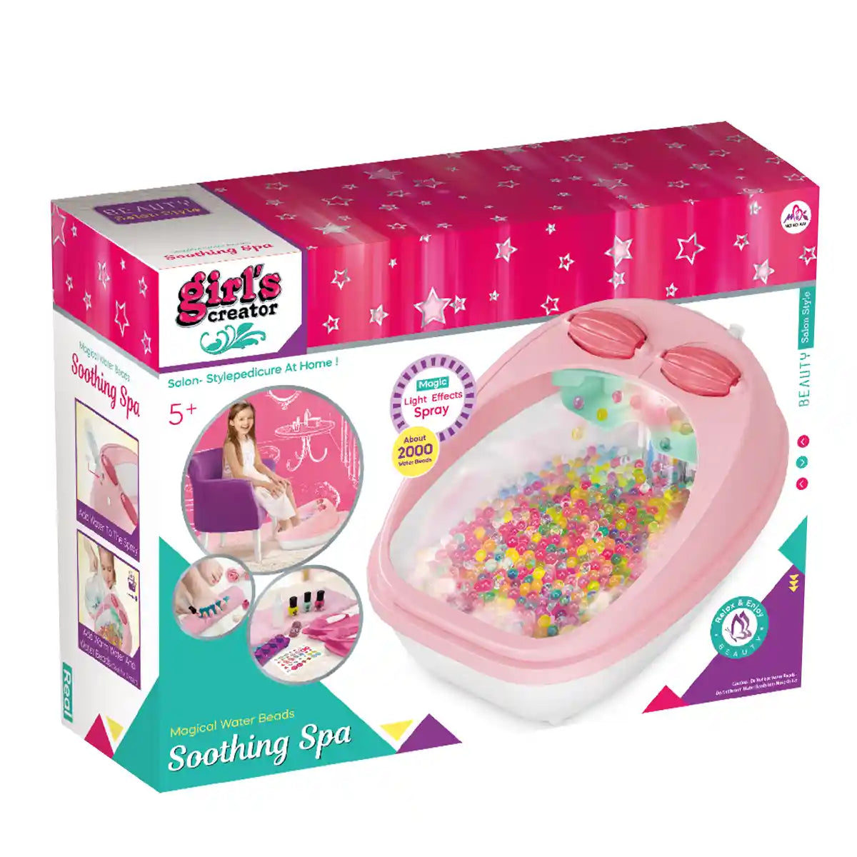 Girls Creator Massaging Foot Spa With Magical Water Beads | Luxuriouis Soothing Spa