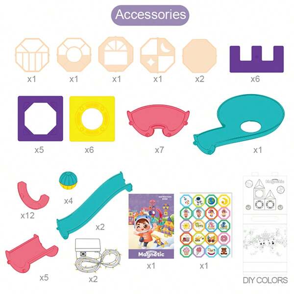 Magic Magnetic Blocks 56 Pcs | Magnetic Create Surprises