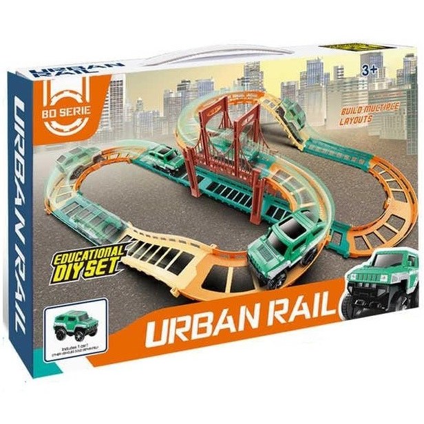 DIY Urban Rail Educational Track Set | Rail Track With Toy Truck
