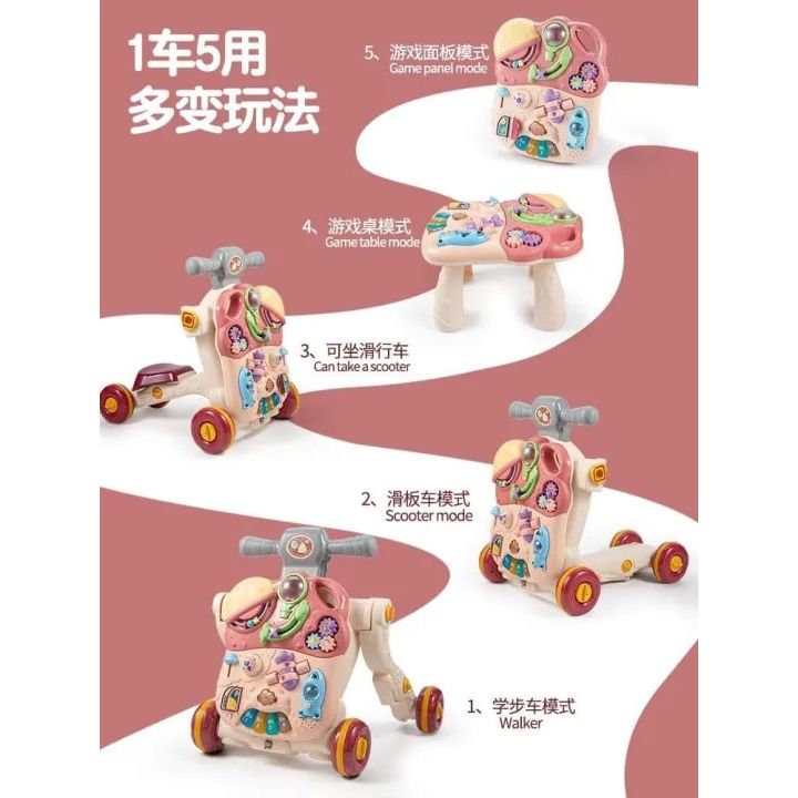 Multifunctional Musical Baby Walker | Early Educational Chill Activity