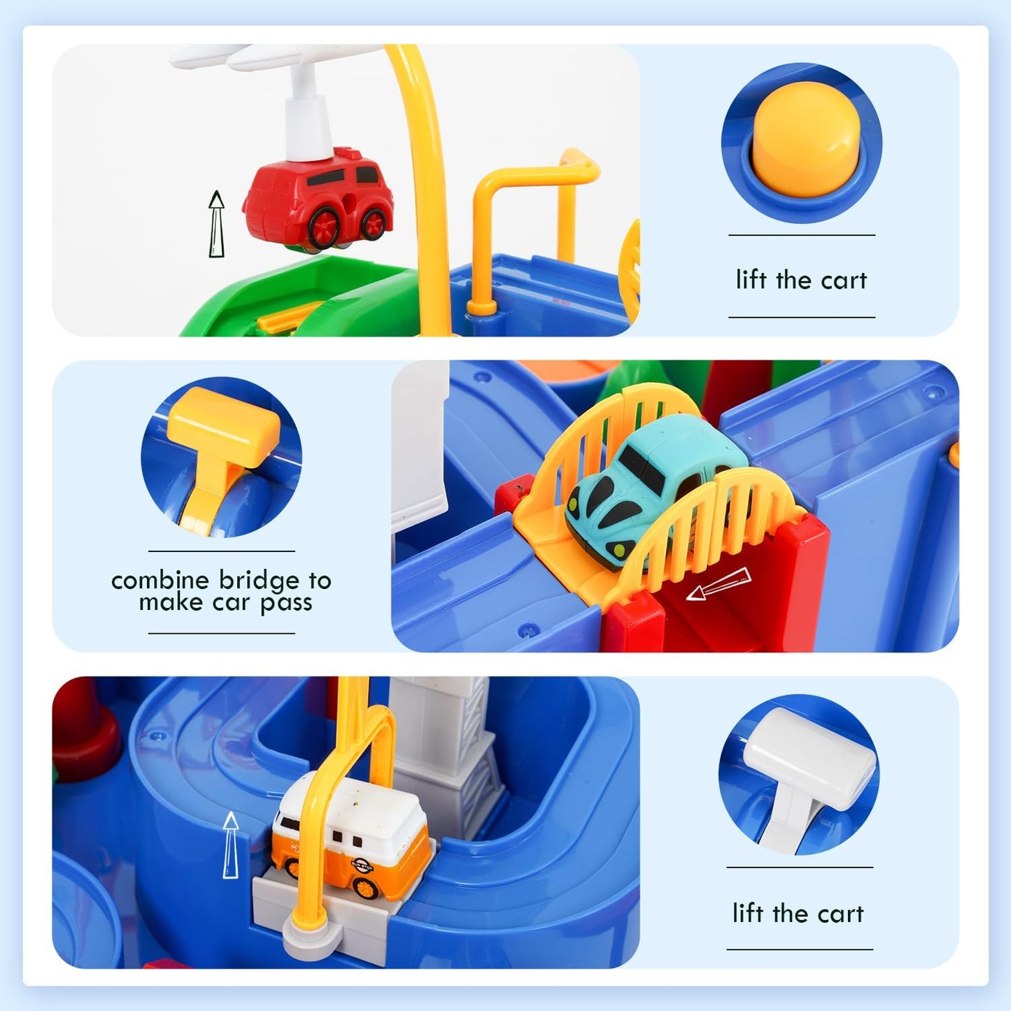 City Rescue Car Race Track For Kids