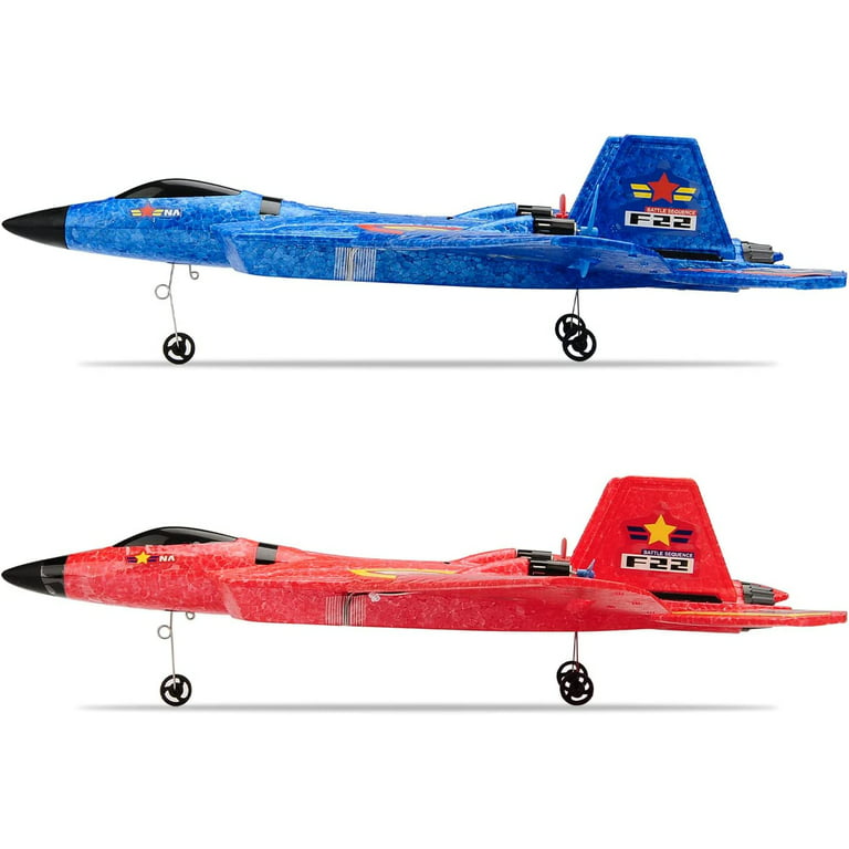 RC Glider AirCraft F-22 2.4Ghz of Light weight, Led Drone & USB Charging For Kids and Beginners