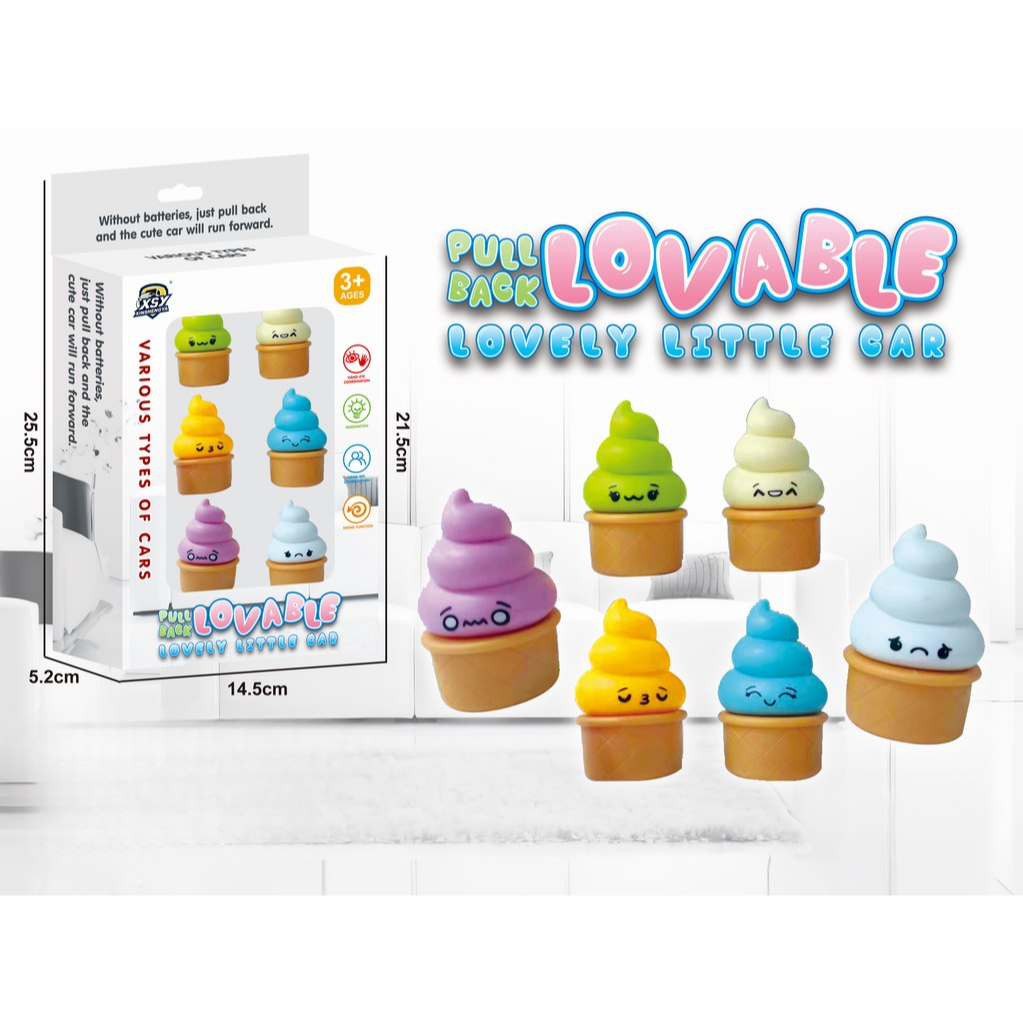 Pull Back Lovable Car Cupcake | Lovely Little Car Toy For Kids