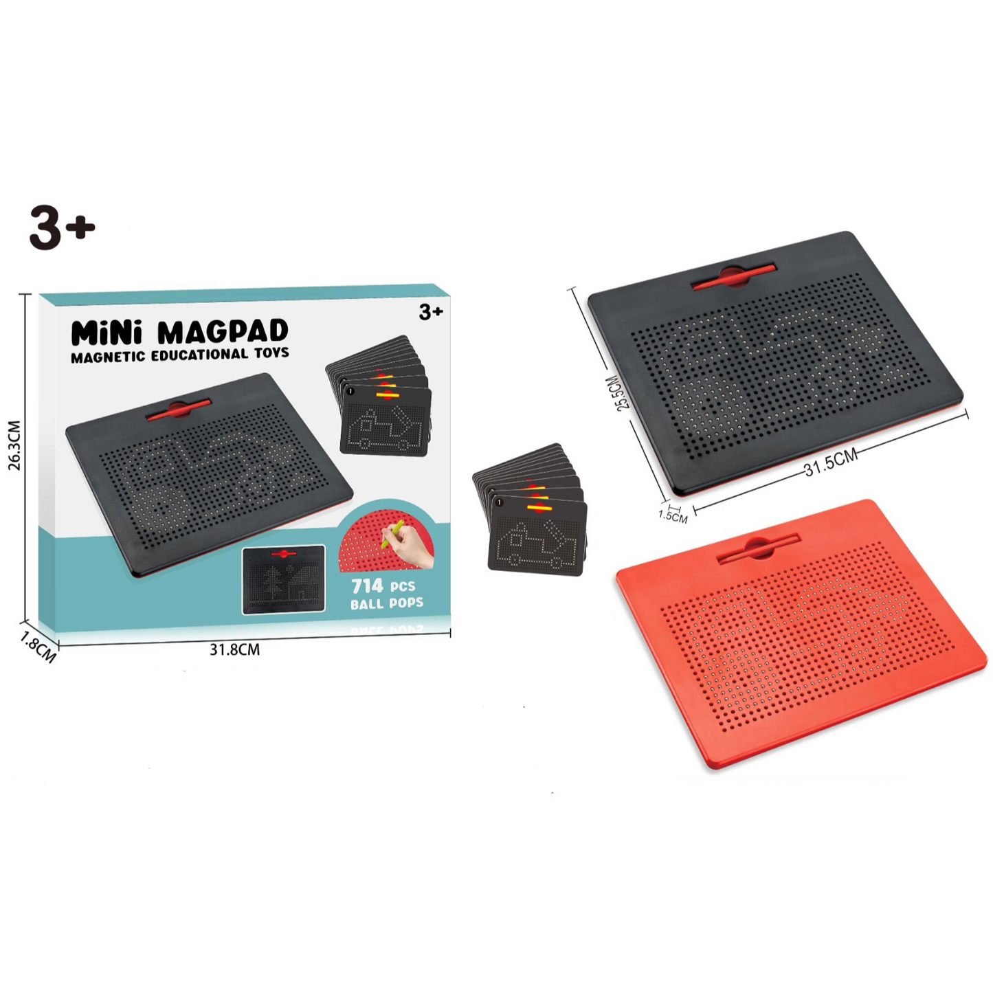 Mini Magnetic Magpad Pixel Art | Educational Drawing Toy For Kids