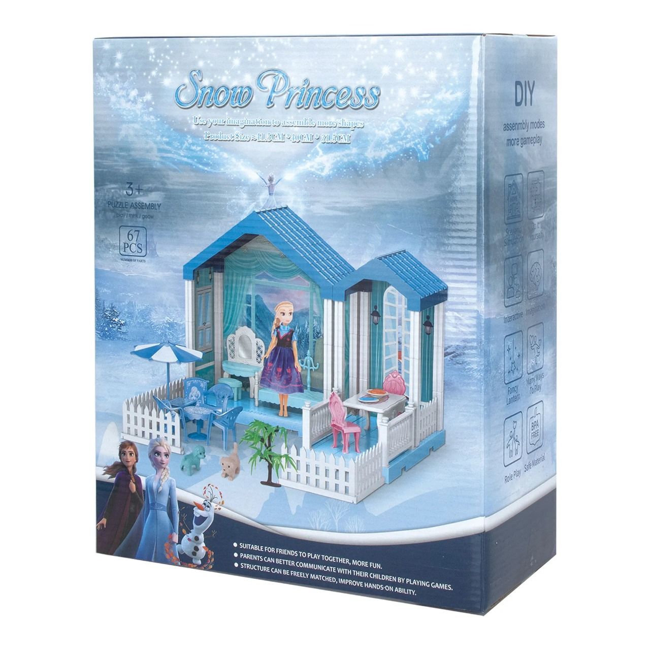 Frozen Themed Doll House Play Set For Girls