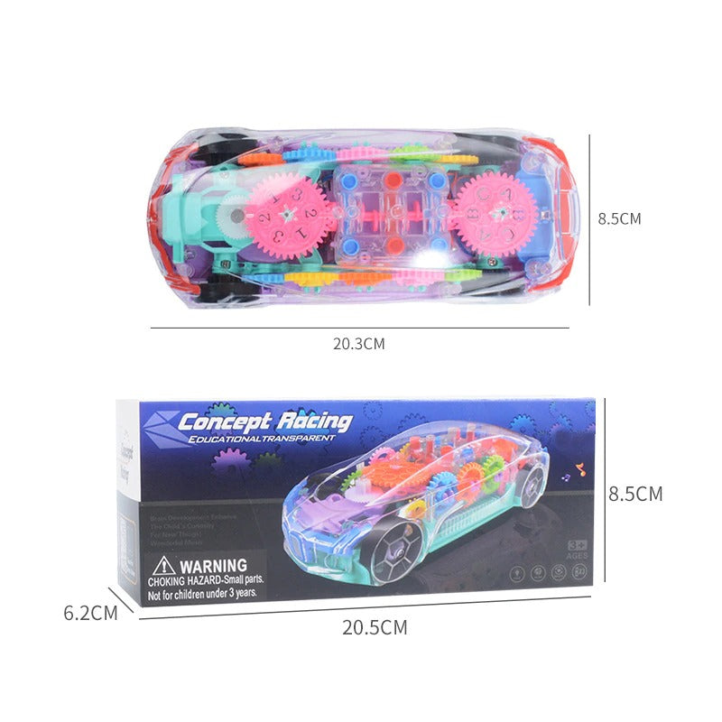 Concept Gear Car | Concept Racing Educational Transparent For Kids