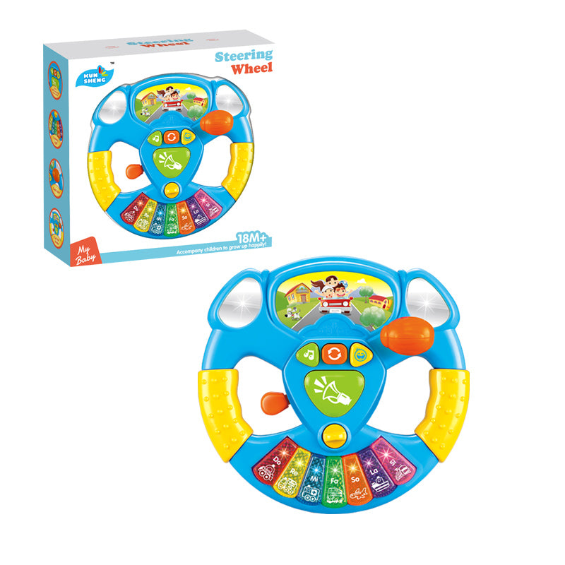 My Baby Steering Wheel | Songs,Light,Note Key & Transport Toy For Kids