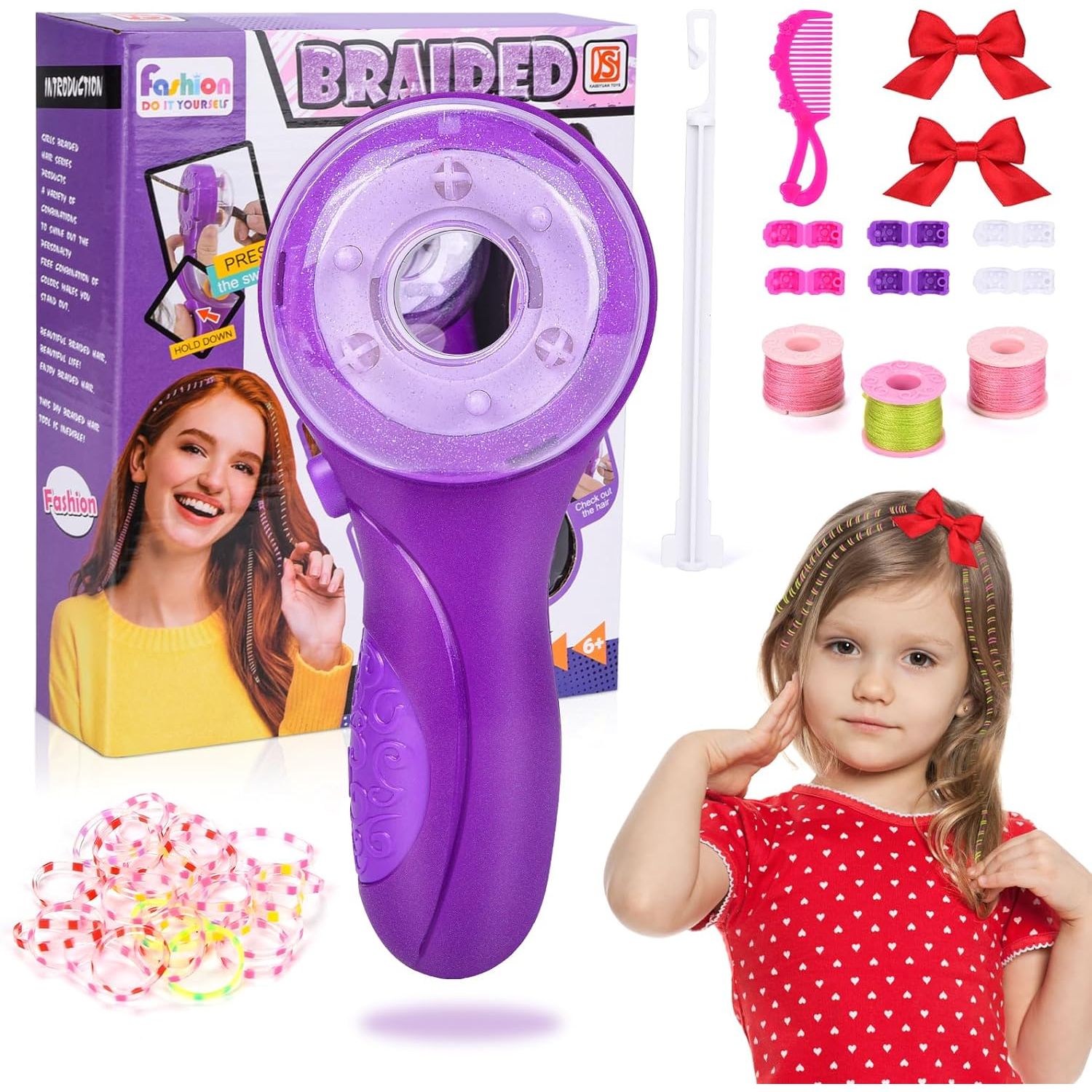 Braided | Electric Automatic Hair Braider | Portable Electric Hair Beading DIY Kit