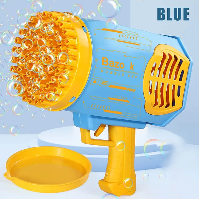 Bazooka Bubble Machine Gun | Soap Spray 69 Holes Gun