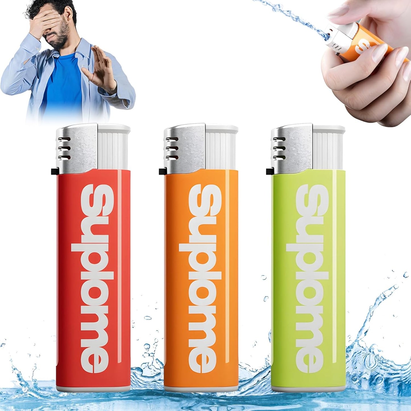 Water Spray Gun Lighter Toy