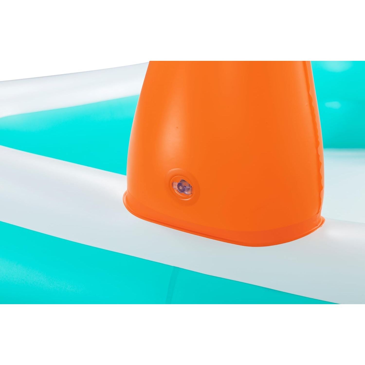 Basketball Dunk n' Splash Pool | Family Inflatable Paddling Swimming Pool 8ft 3in x 5ft 6in x 3ft 4in (1ft Depth)