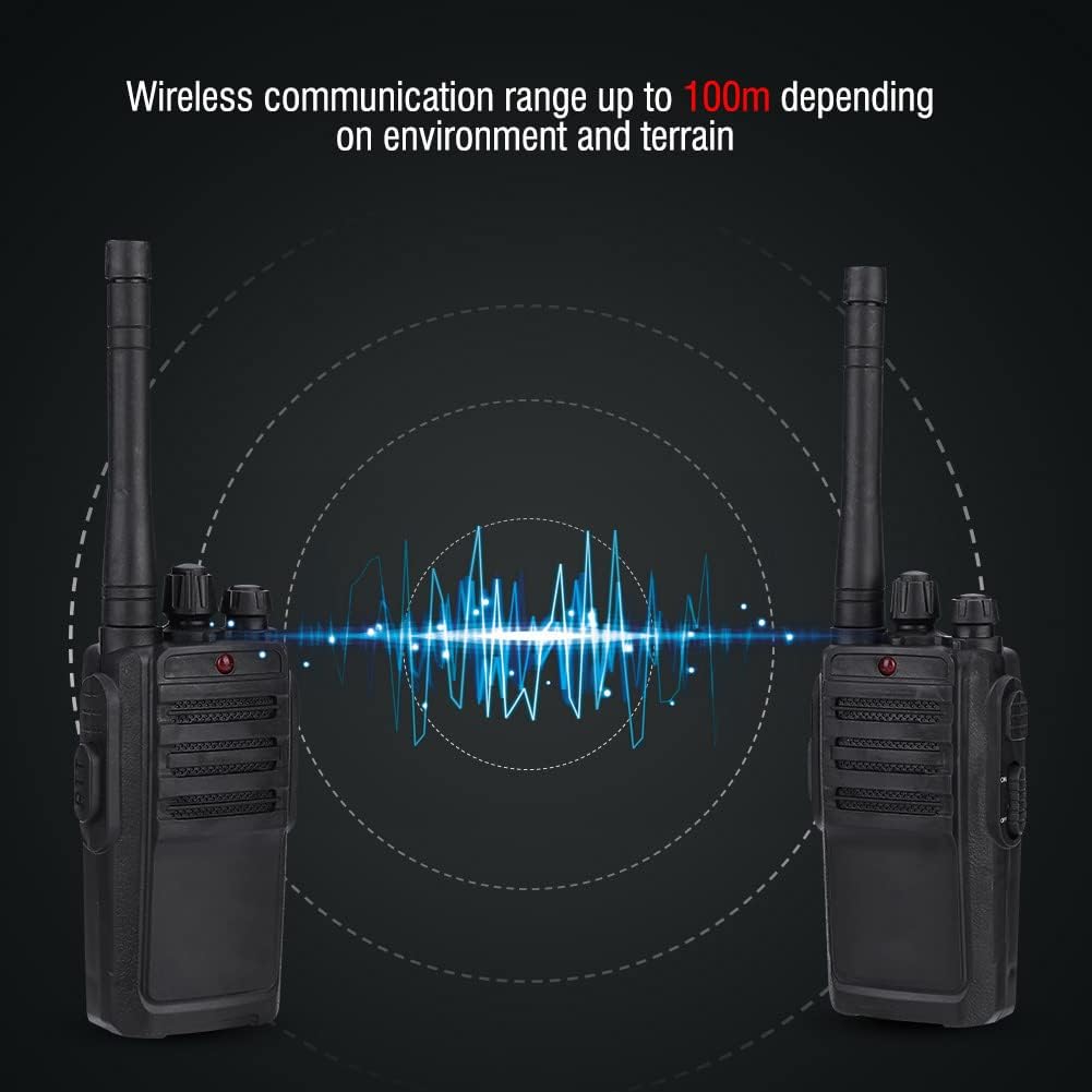 Black Colored Walkie Talkie with 100 Meter Range