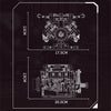 Motorized Supercar V8 Engine Building Blocks Set with LED Lights | 770 PCS Mechanical Model Kit for Kids & Adults