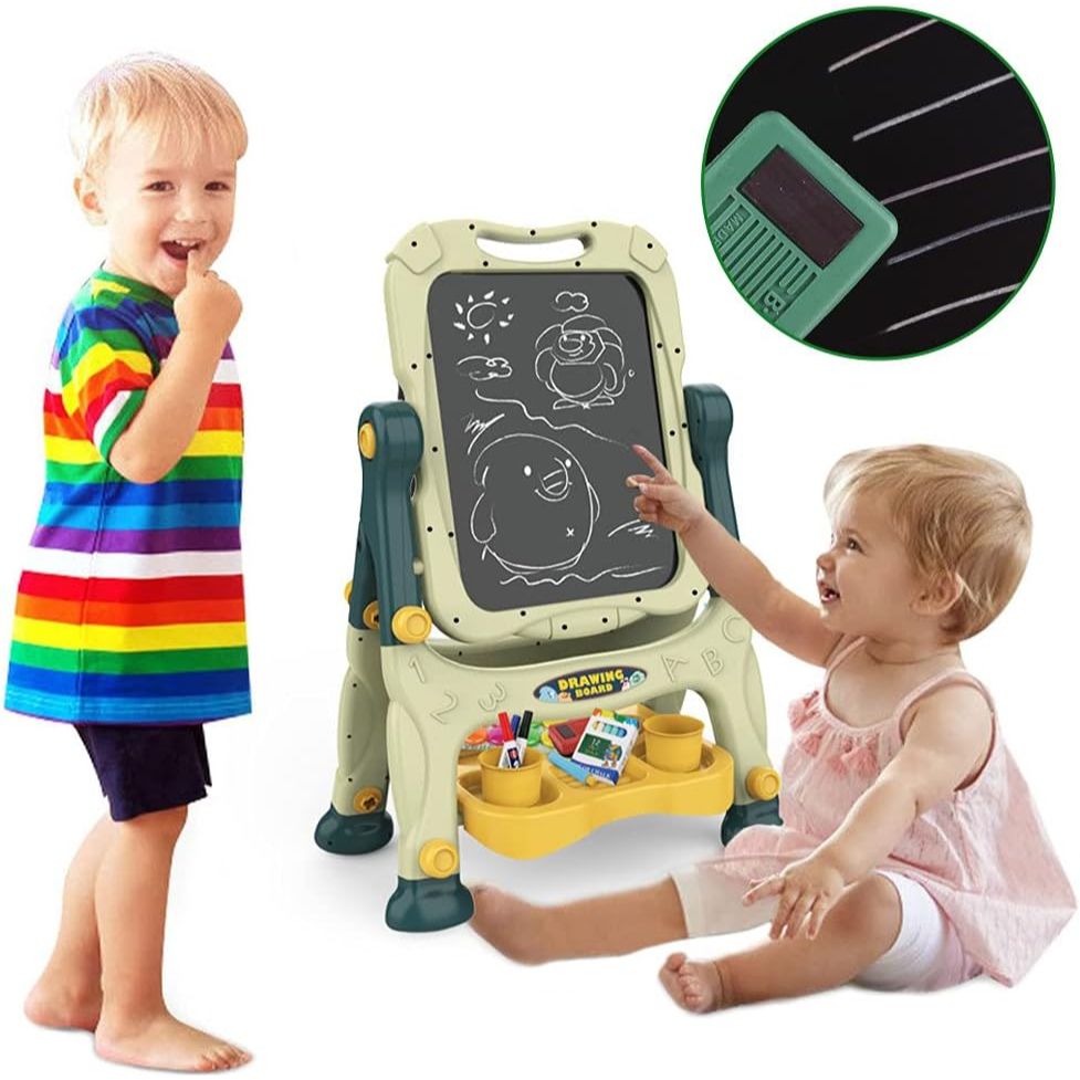 Magnetic Double Sided Artist Drawing Board | Writing Board With Stand & Other Accessories For Kids