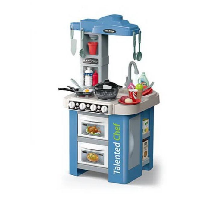 Talented Large Chef Kitchen Play Set 67 Pcs Accessories | Simulation Spray Boiling Set