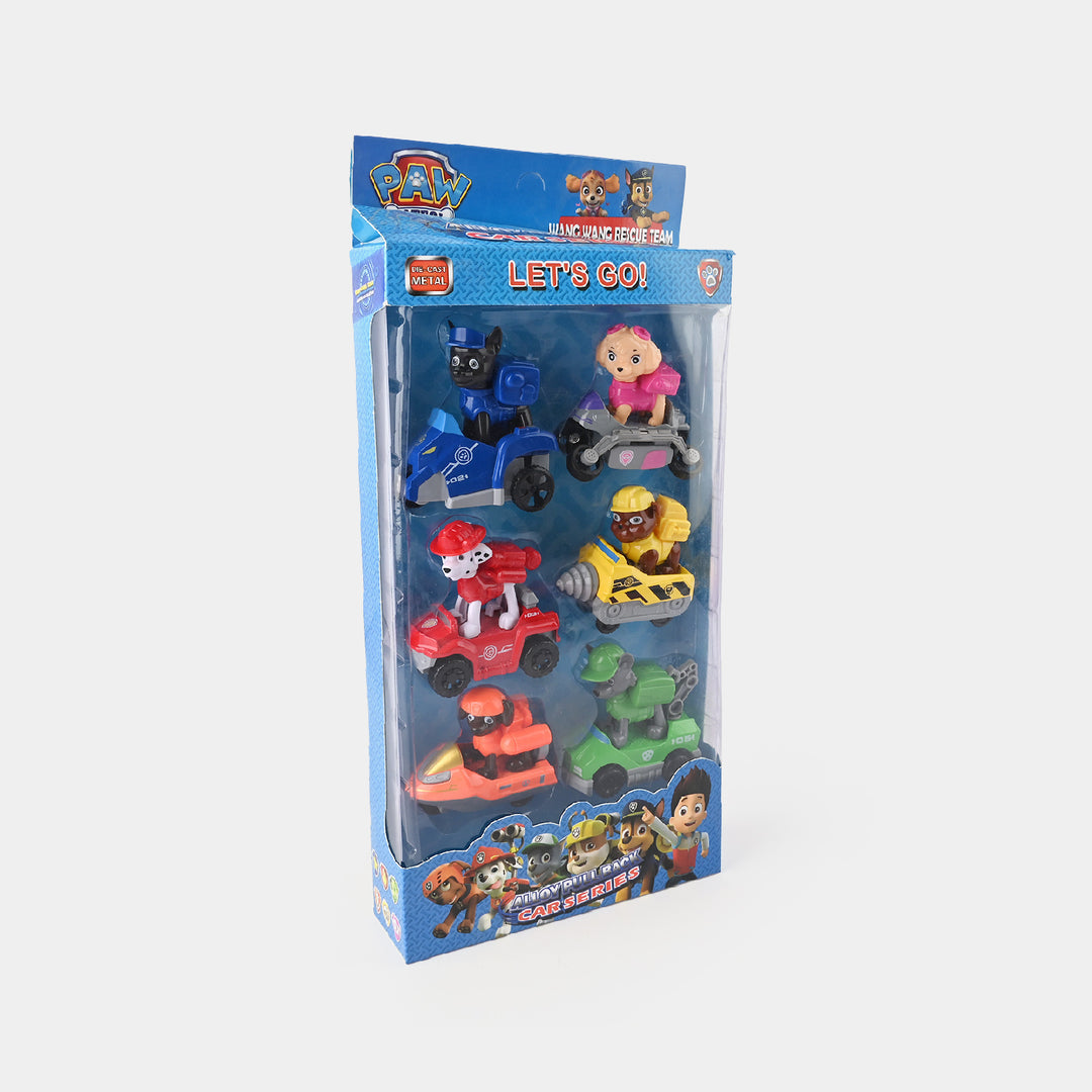 6/9 Figure Paw Patrol Character Dogs Cars For Kids