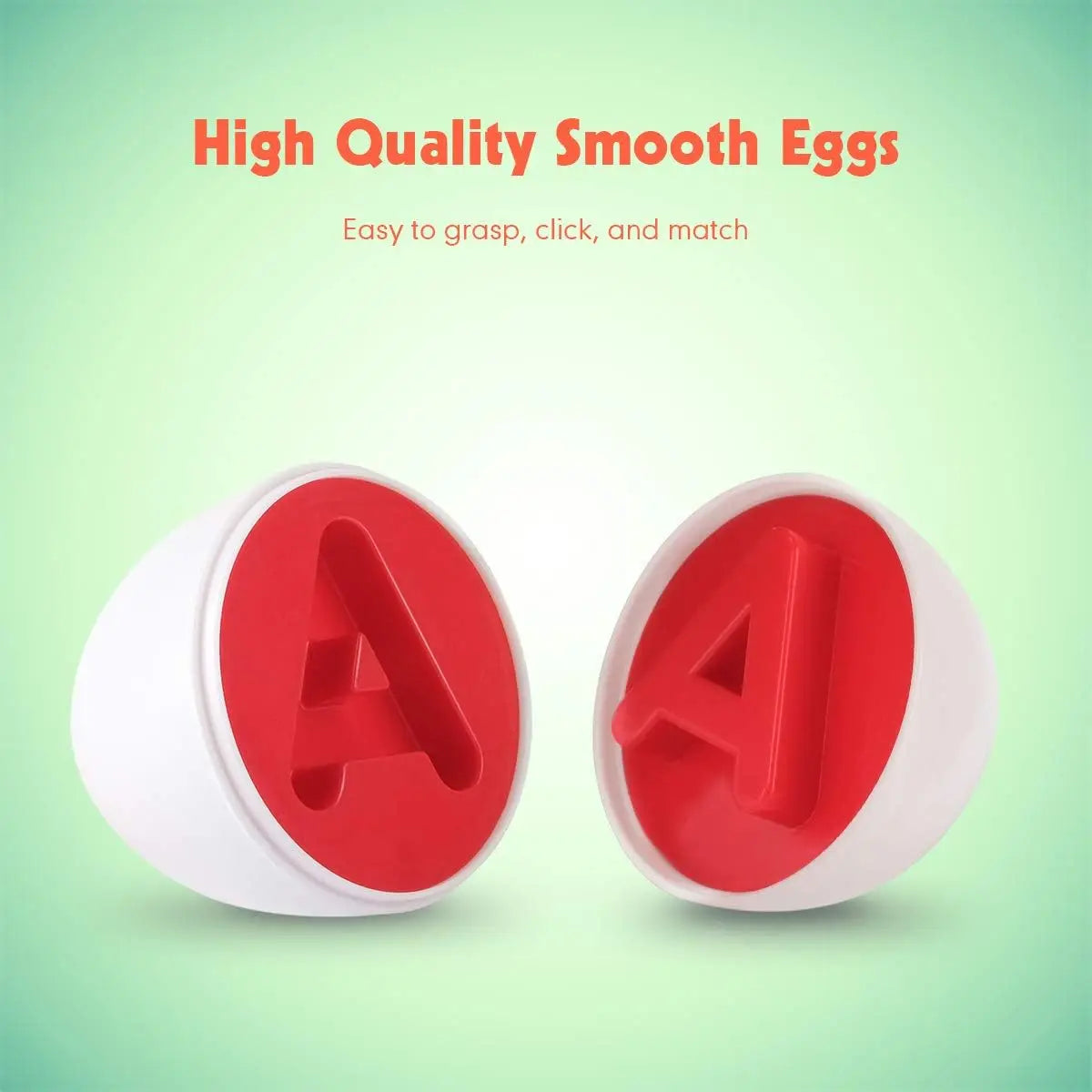 26 Pcs Set Of Colorful Matching Eggs For Kids