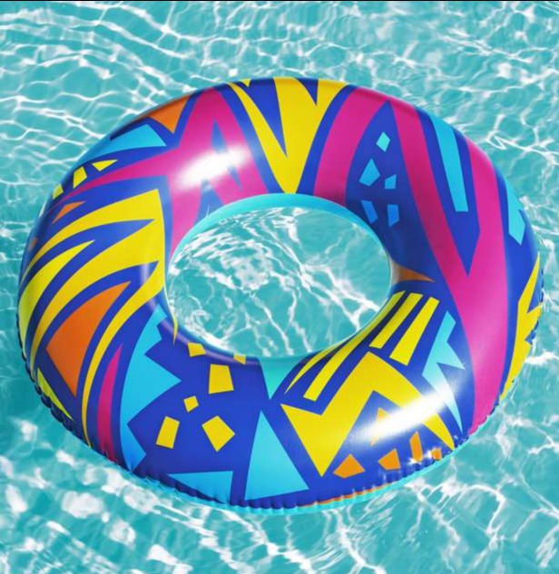 BESTWAY Geometric Swim Ring For Kids 42"
