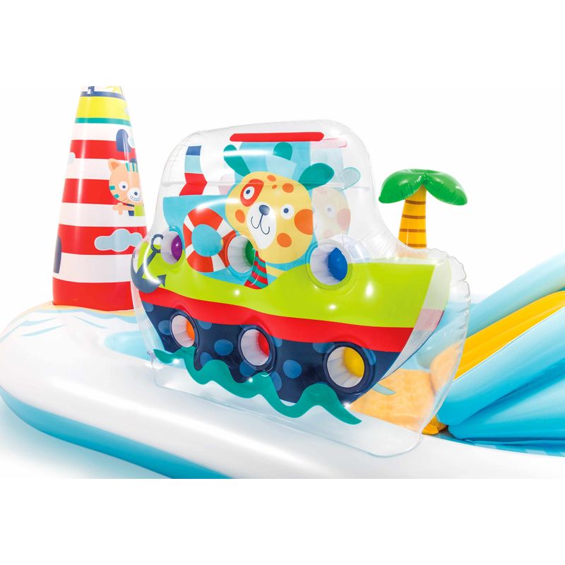 INTEX Fishing Fun Pool For Kids 7ft 2in x 6ft 2in x 3ft 3in (5in Depth)