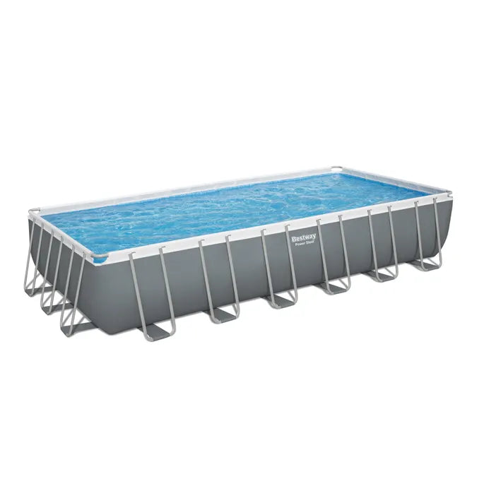 BESTWAY Large Freestanding Above Ground Swimming Pool 24ft x 12ft x 4ft 4in