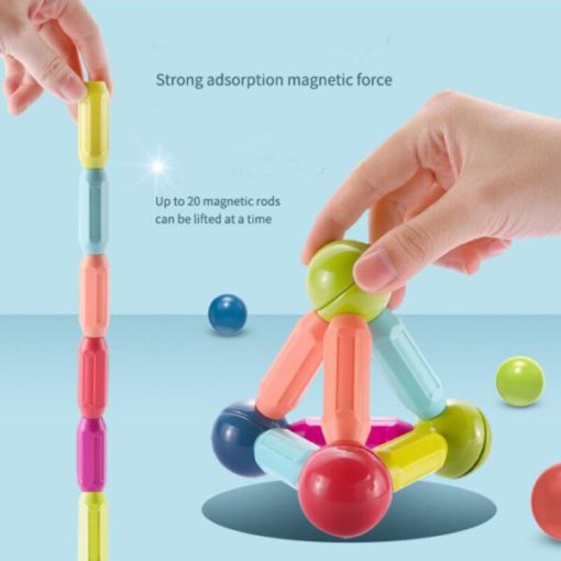 STEM Magnetic Sticks | Create 3d Objects | Creative & Colorful