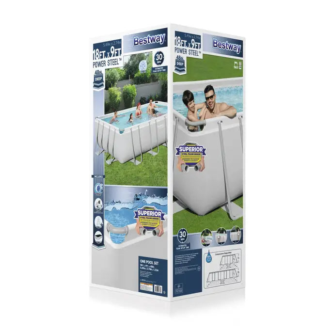BESTWAY Power Superior Steel Design Pool 18ft x 9ft x 4ft